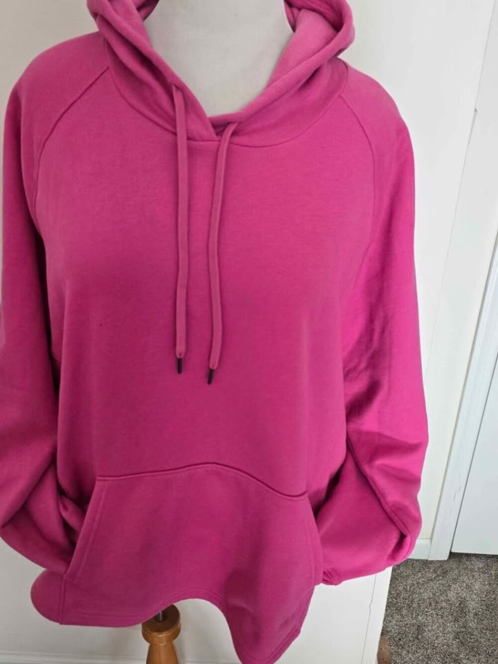 Pink Ultrasoft Fleece Overhead Hoodie Size 2X